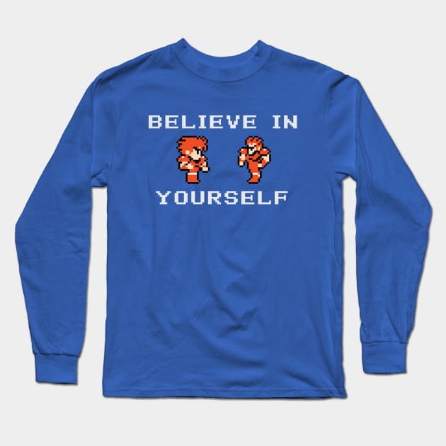 Believe In Yourself Original Warrior Knight Version Long Sleeve T-Shirt by inotyler